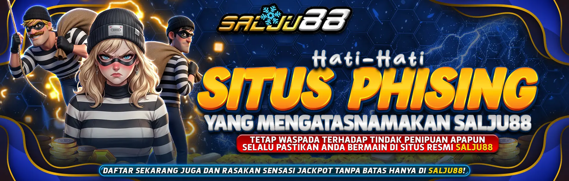 Peringatan hati-hati terhadap situs phishing yang mengatasnamakan SALJU88
